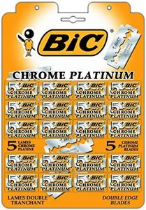 BIC Classic Barber Manual Double Edge Safety Razor for Men and Women With Chrome Platinum Covering, Silver, 100 Count