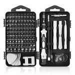 117pcs Precision Screwdriver Set, LIFEGOO Magnetic Repair Tool Kit for iPhone Series/Xbox Series/PS3/PS4/Nintendo Switch/iPad/Tablet/Laptop/Watch/Cellphone/PC/Camera/Electronic - Gray…