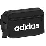 adidas Linear Core Sports Waist Bag, 39 cm, Black/Black/White