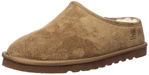 Skechers Mens Renten-Lemato Slip-on Wide fit Casual Comfort Slipper - Tan - 8