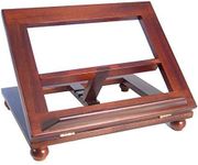 Dark mahogany wood bible book stand