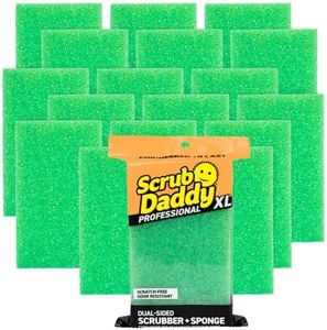 Scrub Daddy Extra Large Sponge Daddy - Bulk Kitchen Sponges for Cleaning Different Rooms & Surfaces - Dual-Sided Dish Scrubber with FlexTexture Foam (18 Count)