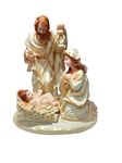 Crystal Bloom Nativity Set Christmas | Holy Family Statue | Christmas Nativity Set | Christmas Crib Set |(7.5 Inch) Golden