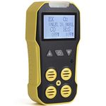USA NIST Calibrated 4 Gas Monitor by Forensics | O2, CO, H2S, LEL | USB Recharge |