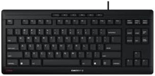 CHERRY Stream Keyboard TKL Wired USB TenKeyLess Compact Version without Number Pad. Silent Keystroke. Ideal for Office and Industrial Use.