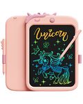 bravokids Toddler Girl Unicorn Toys Gifts - 10" LCD Writing Tablet Kids Doodle Board Drawing Learning Sensory Toys Kids Christmas Birthday Gifts for 3 4 5 6 7 8 Year Old Girls Boys (Pink)