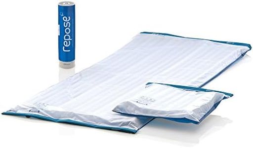 Repose - Pressure Relieving Single Mattress Overlay, Cushion and Manual Pump - Inflatable Pressure Mattress and Cushion - Clinically Proven to Prevent Bed Sores and Pressure Ulcers