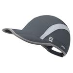 GADIEMKENSD UPF50+ Quick Dry Sports Hat Lightweight Breathable Soft Outdoor Running Cap Dark Gray