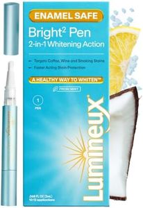 Lumineux 2-in-1 Whitening Pen (1 Pack) Enamel Safe and Clinically Proven to Whiten Without The Sensitivity - Removes Coffee, Tea, and Smoking Stains