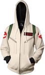 COSMOVIE Unisex Venkman Ghoul Hunter Hoodie 3D Printed Backpack Zip Up Jackets Coat