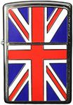 Zippo Windproof Lighter| Metal Long Lasting Zippo Lighter|Best with Zippo Lighter Fluid| Refillable Lighter|Perfect for Cigarettes Cigars Candles|Pocket Lighter Fire Starter|Union Jack Emblem