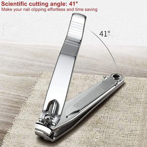 Heavy Duty Stainless Steel Nail Clipper – Thick Toenail & Fingernail, Silver