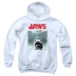 Popfunk Jaws Shark Movie Poster Kids Youth Pullover Hoodie & Stickers (Medium)