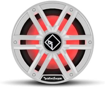 Rockford Fosgate M2D2-10I Color Optix 10" DVC 2-Ohm Infinite Baffle Multicolor LED Lighted Marine Subwoofer - White/Stainless