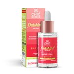 Chicnutrix Outshine – with Korean 2% Niacinamide + Glutathione + Vitamin C | Helps Brighten Dull Skin, Clears Dark Spots, Blemishes, Acne Marks & Pigmentation | Korean Glass Skin Serum