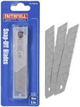 Faithfull TKBS18 Snap Off Knife Blade, Grey