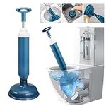 Plunger Sink Toilet Shower Drain Unblocker Plungers Tool Powerful for Unblocking Toilet Bath Bathroom Kitchen, Blue