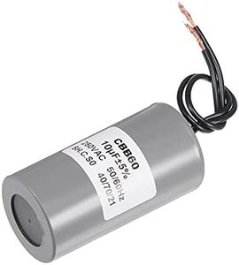 MECCANIXITY CBB60 Run Capacitor 10uF 250V AC 2 Wires 50/60Hz Cylinder Motor Running Capacitor 73x38mm for Air Compressor Water Pump