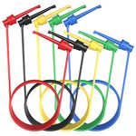 Goupchn Silicone Test Leads 5PCS Test Hook to Test Hook Test Cables Wires Dual IC Test Hooks Clips for Electronic Testing