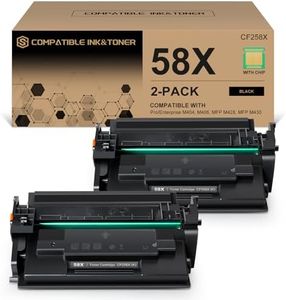 58X CF258X Black High-Yield Toner Cartridge 2 Pack (with Chip) Works with HP Pro MFP M428dw M428fdw M428fdn M428, Pro M404n M404dn M404dw M404, Enterprise MFP M430f M406dn Series Printer | 58X 58A