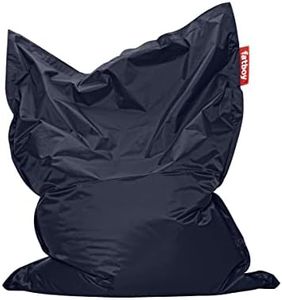 Fatboy Large Floor Cushion Original - Big Bean Bags for Adults or Kids - Gamer Bean Bag - Bean Bag Chair with Filling Included - For Indoor Use - 180 x 140 cm - Blue