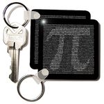 3dRose Pi Written Out Key Chains, Set of 2 (kc_108361_1)