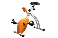 Ergonomyx Under Desk Bike (w/LCD Screen) Foldable Pedal Exerciser - Easy Assembly and Storage with Adjustable Tension Control