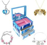 Agitation Unicorn Princess Wooden Musical Jewelry Box - Unicorn Gifts for Girls (A-Princess2)