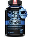 Nutratology® Glucosamine Joint Supplement with Chondroitin, MSM & Turmeric | Canadian-Made | Joint Pain Relief Supplements - 1500MG Glucosamine - Supports Healthy Joints & Cartilage - 180 Capsules