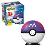 Ravensburger Pokemon Master Ball 3D Jigsaw Puzzle for Kids and Adults Age 6 Years Up - 54 Pieces - No Glue Required, Black