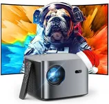 [Auto Focus/Keystone] Groview 4K Projector with WiFi and Bluetooth, 500 ANSI Movie Projector for Outdoor Use, Proyector with 50-100% Zoom, Compatible with iOS/Android/HDMI/TV Stick