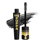 Wet n Wild Big Poppa Mascara, Intense Volume, Eyelash Lengthening Mascara, Castor-Oil Enriched and Flake Free Formula, Buildable Intensity, Blackest Black Paraben & Cruelty Free-10ml