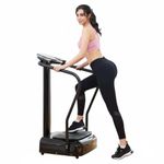Health & Fitness_hub Xtreme Powerful Slim Full Body Vibration Platform Exercise Crazy Fit Machine, Silver