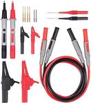 AMTOVL Multimeter Test Leads, 18-Pieces Test Lead Kit Alligator Clips Crocodile Clips Multimeter Accessory Kit