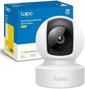 Tapo C212 - Camara Vigilancia Wi-Fi/Ethernet Interior, 2K(3MP), Visión Nocturna, Soporta Tarjeta SD hasta 512 GB, Detección de Movimiento, Control Remoto, Compatible con Alexa