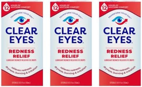 Clear Eyes Redness Relief Drops 0.50 oz (Pack of 3)