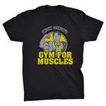 Viper Dwight Schrutes Gym for Muscles Office T-Shirt (Black, XL)