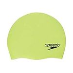 Speedo Unisex Adult Silicone Swim Cap, Lime Punch