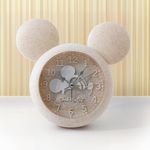 UMAI Alarm Clock (15cm) | Alarm Clock for Students | Loud Alarm Clock for Heavy Sleepers | Mini Alarm Clock for Kids | Alarm Clock for Bedroom | Mickey Mouse Shaped Table Clock for Study Table - Beige