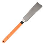 DUEBEL Japanese Fine Cut Saw, Hand Saw Ryoba Double Edge Pull Saw Interchangeable Flush Cut Saw Flexible Blade Handsaw for Woodworking (Japanese Ryoba Saw 25.4cm)