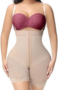 SHAPSHE Fajas Colombianas Shapewear Tummy Control for Women Post Surgery Stage 2 High Compression Body Shaper, Beige(please Order One Size Larger), Medium