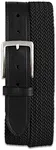 Harbor Bay by DXL Men's Big and Tall Stretch Braided Leather Belt Black 46/48