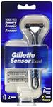 Gillette Sensor Excel Men's Razor + 2 SensorExcel + 1 Sensor 3 Blades