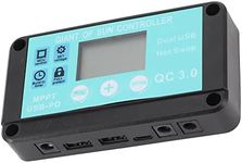 Lrocaoai MPPT Solar Charge Controller Multiple Protection Solar Solar QC3.0 Controller with LCD Screen(30A)