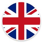 2 x 10cm Union Jack UK British Flag Vinyl Sticker Decal Laptop Car Luggage #9067 (10cm Wide x 10cm High)