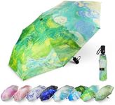 SY COMPACT Travel Umbrella Windproof Automatic Umbrellas-Factory Outlet umbrella-Green Wheatfield