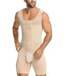 DoLoveY Mens Compression Bodysuit Zipper Sauna Vest Full Body Slimming Shaper Tummy Control