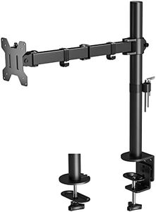 BONTEC Braccio Monitor Singolo per Schermo LED LCD da 13 a 32 Pollici, Ergonomica Inclinazione e Rotazione Braccio Monitor Scrivania con Morsetto, Dimensioni VESA: 75x75-100x100 mm