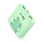 Yoobao Portable Charger 10000mAh, Cute Power Bank for Girls Kids Travel, 5V/2.1A Fast Charging, 2 Output & 2 Input, Mini Phone Battery Pack for iPhone 14 13 iPad Samsung Google LG (Dinosaur)