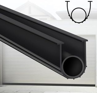 Gaahing Garage Door Bottom Seal Strip, 16.4 FT Replacement Weather Stripping, Impact Buffer Sealing Weatherstrip, Fits 5/16" T-End Double Track